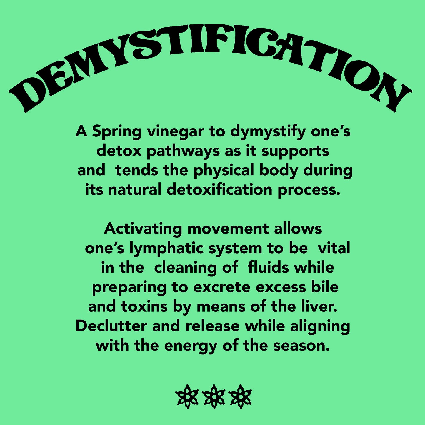 Demystification